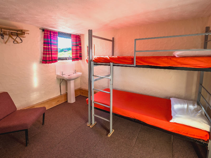 Gogarth Dorms seperate room with bunk bed